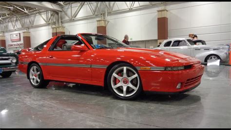 1989 Toyota Supra Turbo in Super Red & Engine Sounds on My Car Story ...