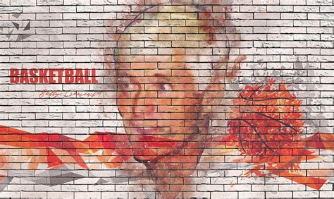 Basketball Player Bobby Cremins Wall Colorful Digital Art by Keagan Arcelina | Fine Art America