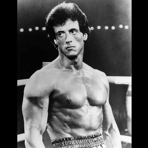 Sylvester Stallone Rocky IV Fanatics Authentic Autographed 16'' X 20'' Black White Close Up In ...