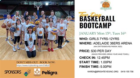 BrightEyes Angels January 2024 Basketball Bootcamp Tickets, Adelaide ...