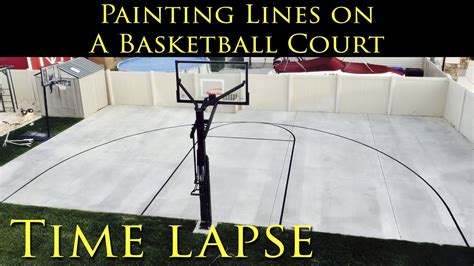 How To Paint Basketball Court Lines