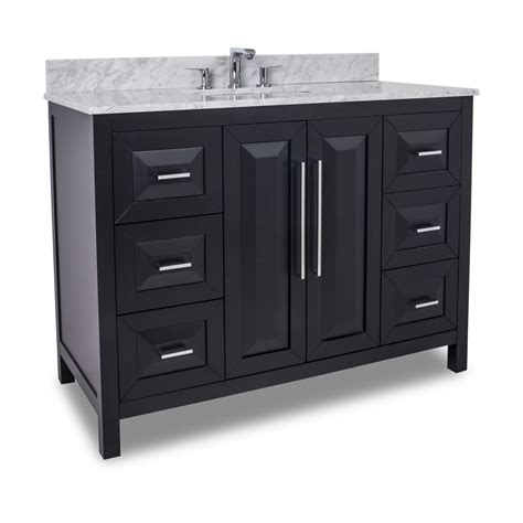 48 Inch Black Bathroom Vanity – Rispa