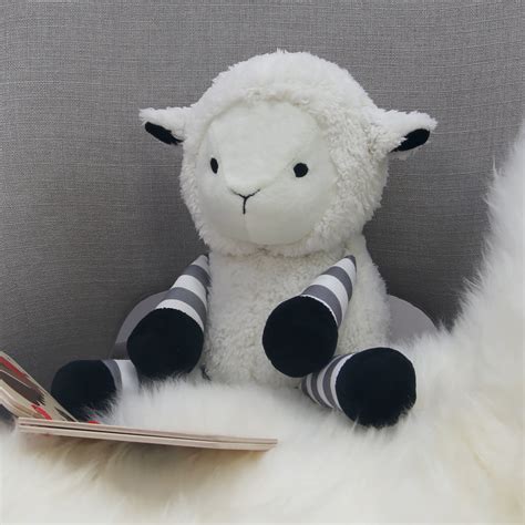 Little Sheep White/Gray Plush Lamb Stuffed Animal – Ivy