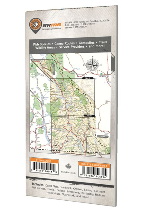 Backroad Mapbooks East Kootenay BC Waterproof Map | MEC