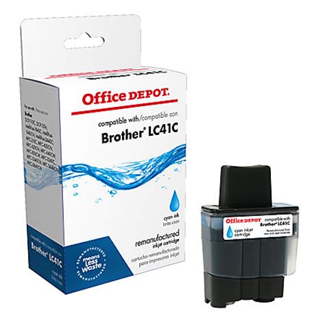 Office Depot Brand R LC41CS Brother LC41C Remanufactured Cyan Ink ...