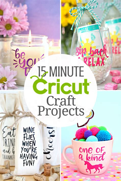 Cricut Projects You Can Make in 15 Minutes or Less | Mason jar crafts diy, Wine bottle diy ...