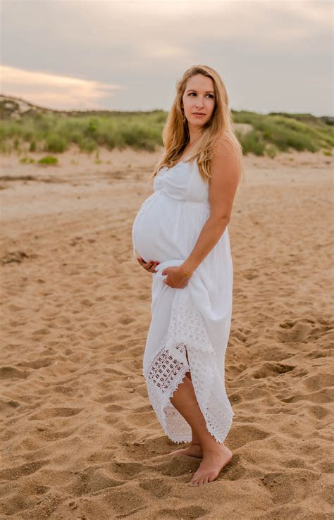 Bohemian Maternity Dress, White Maternity Dresses, Boho Dress ...