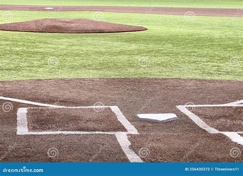 Baseball field at night stock photo. Image of summer - 256430372