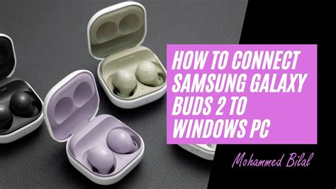 How To Connect Samsung Galaxy Buds 2 To Windows PC - YouTube