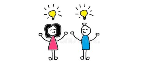 Light bulb moment. stock illustration. Illustration of women - 143053028