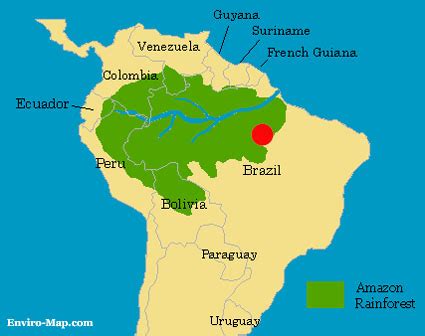 Brazil Map Rainforest