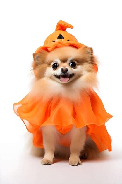 Premium AI Image | Cute Pomeranian wearing a halloween costume