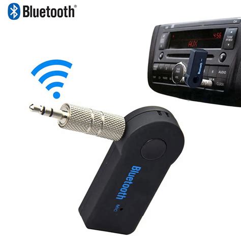 3.5mm Audio Transmitter Jack Car Wireless Bluetooth Receiver Adapter Aux Stereo Plug in ...