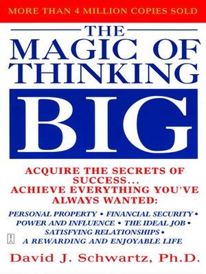 The Magic of Thinking Big by David J Schwartz · OverDrive: Free ebooks ...