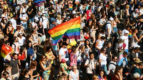 Thousands join Budapest Pride march to protest anti-LGBTQ education law in Hungary