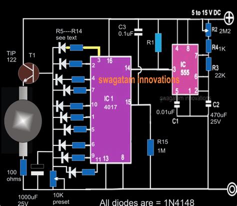 Circuit Diagram Rotating Led Display