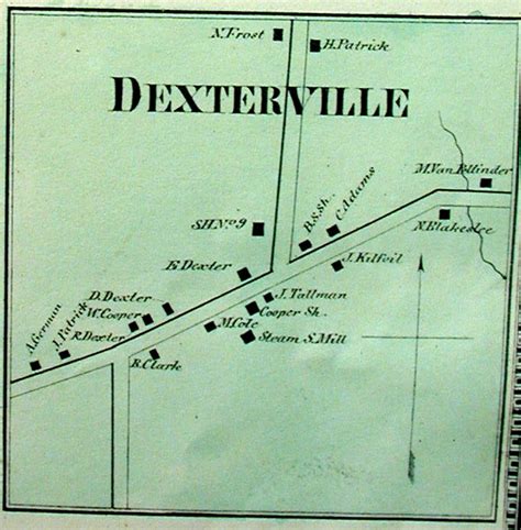 1867 New Topographical Atlas of Oswego Co. Dexterville, Town of Granby, NY