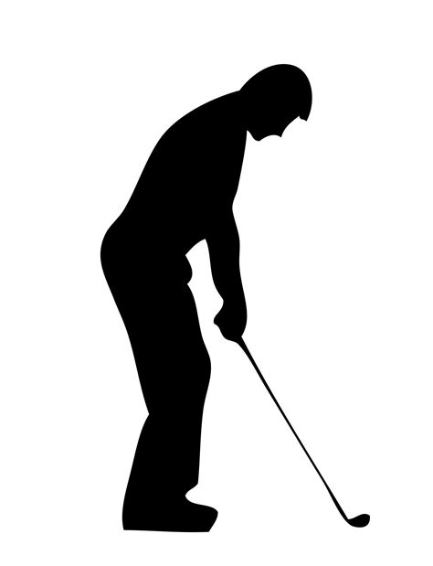 Golf Player Silhouette Clipart Free Stock Photo - Public Domain Pictures