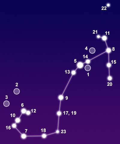 Constellation Scorpius - The Constellations on Sea and Sky