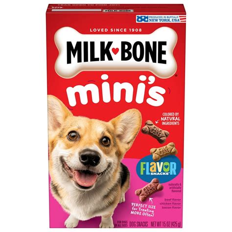 Milk-Bone Mini's Flavor Snacks Dog Biscuits, 15-Ounce - Walmart.com ...