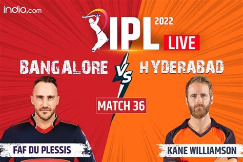 Highlights IPL | SRH 72/1 (8) vs RCB 68 Score & Match Updates ...