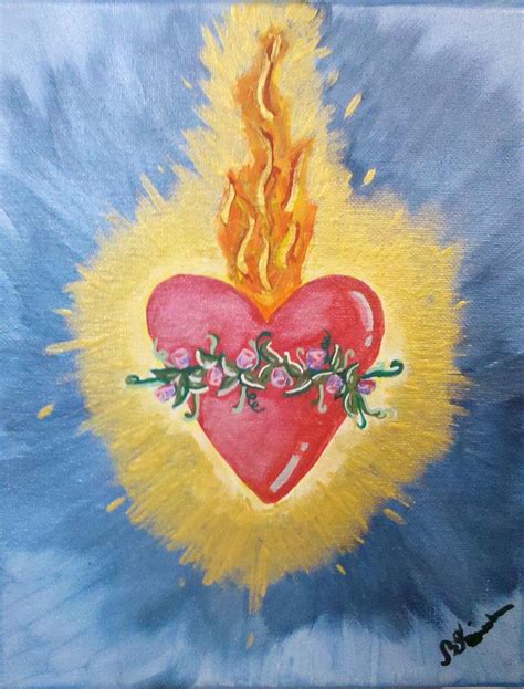 Sacred Flame Painting by Brandy Nicole Neal Stenstrom