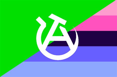 Omnisexual Green Anarcho-Communist Flag (WTH?!) : r/vexillologycirclejerk