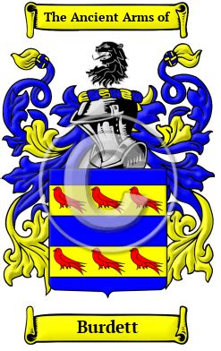 Burdett Name Meaning, Family History, Family Crest & Coats of Arms