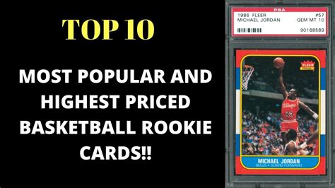 Top 10 Most Expensive & Iconic Basketball Rookie Cards In The Hobby! - YouTube