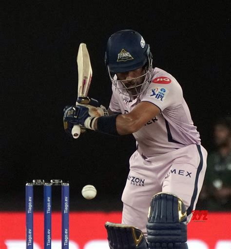 Ahmedabad: GT's batsman Wriddhiman Saha plays a shot during the IPL ...