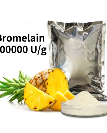 Bromelain Enzyme Powder 100 000U/g Pineapple Enzyme Food Grade Biological Enzyme Preparation ...