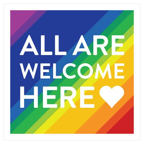 Pride Lawn Sign – All Are Welcome Here