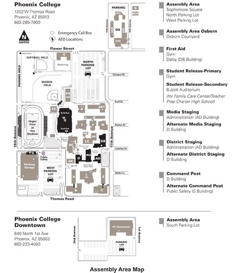 Phoenix College Campus Map