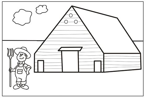 Normal Farm Coloring Page - Free Printable Coloring Pages for Kids