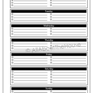 Time Planning Printables Time and Home Organisation Household Binder 13 ...