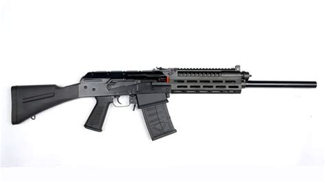 JTS AK-Style 12 Gauge Black Semi-Automatic 5 Round Shotgun with ...