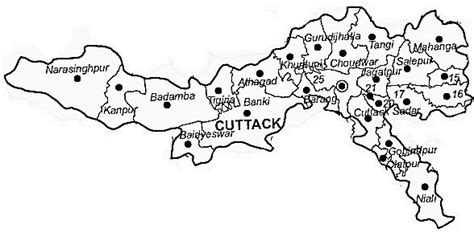 Cuttack District | Cuttack District Map