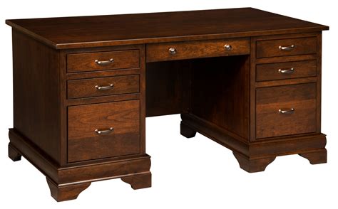 Fairfield Executive Desk | Amish Solid Wood Desks | Kvadro Furniture