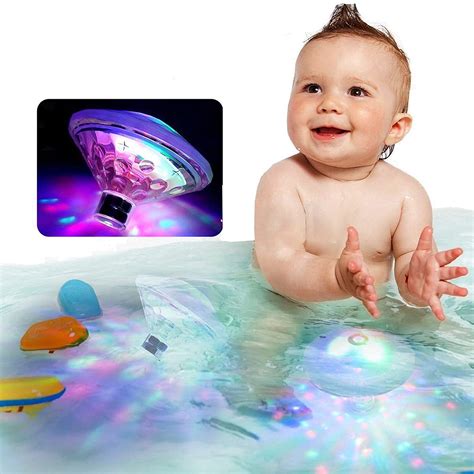 FASLMH Floating Underwater Light, RGB Submersible LED Disco Light Glow Show ,Swimming Pool Hot ...