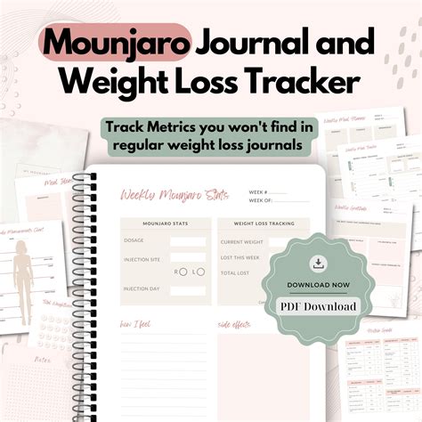 Mounjaro Weight Loss Tracker and Journal PDF - Etsy