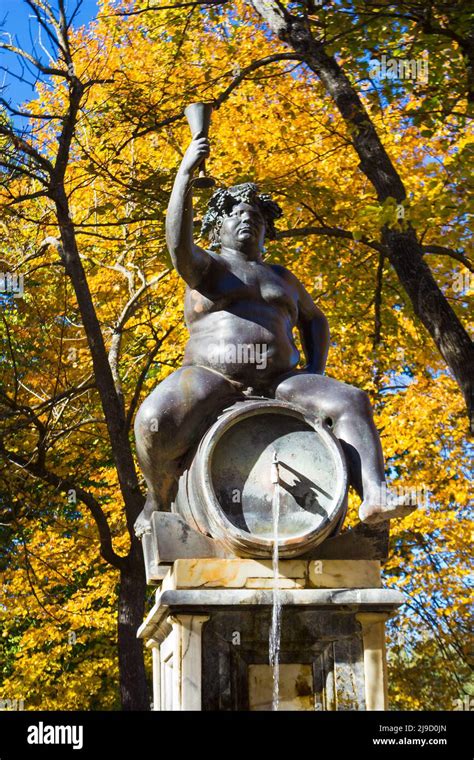 Bacchus, Aranjuez gardens, Madrid, Spain Stock Photo - Alamy