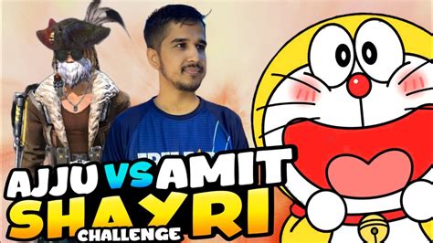 Ajjubhai Vs Amitbhai Shayri Open Challenge 🔥 - Garena Free Fire - YouTube