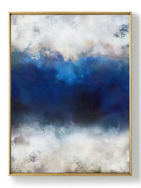 Original Cloud Abstract Painting,Large Cloud Abstract Landscape Painting,Large Wall Canvas ...