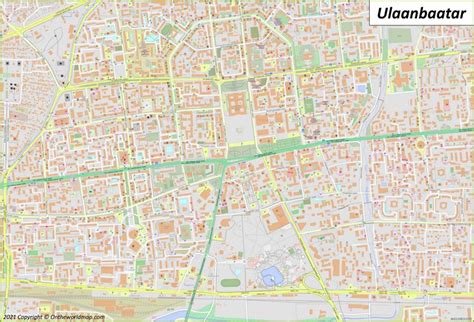 Ulaanbaatar Map | Mongolia | Detailed Maps of Ulaanbaatar (Ulan Bator)