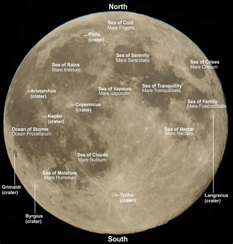 Moon Craters Labeled