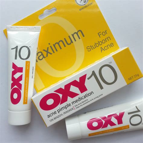 OXY 10 Acne Pimple Medication Cream Review | FISHMEATDIE