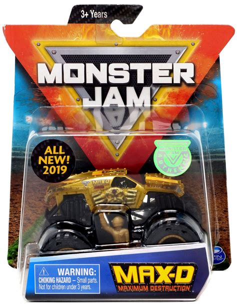 Monster Jam Max-D 164 Diecast Car Gold Spin Master - ToyWiz