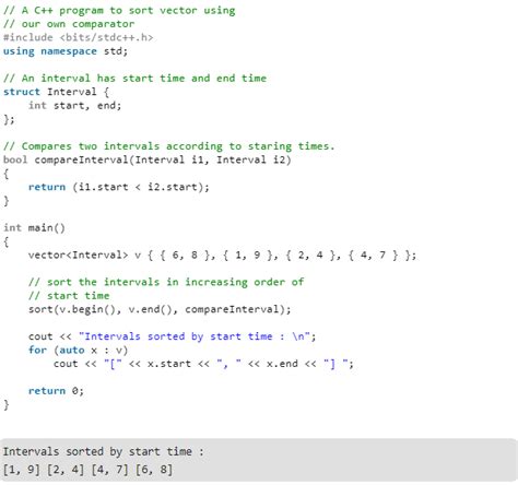 c++ - Why is sort working for structure but not for int vector - Stack ...