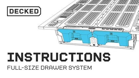 Installation | Full-size DECKED Drawer System Install Video - YouTube