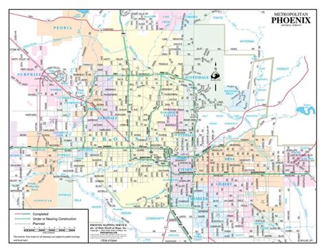 Phoenix street map - Street map Phoenix (Arizona - USA)